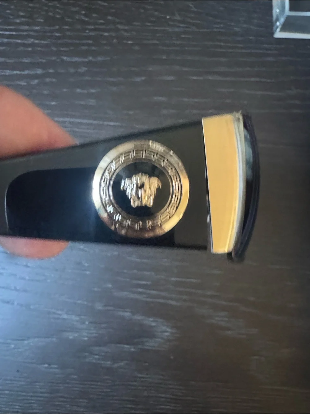 Versace Medusa Aviator Sunglasses Gold Black Italy Unisex